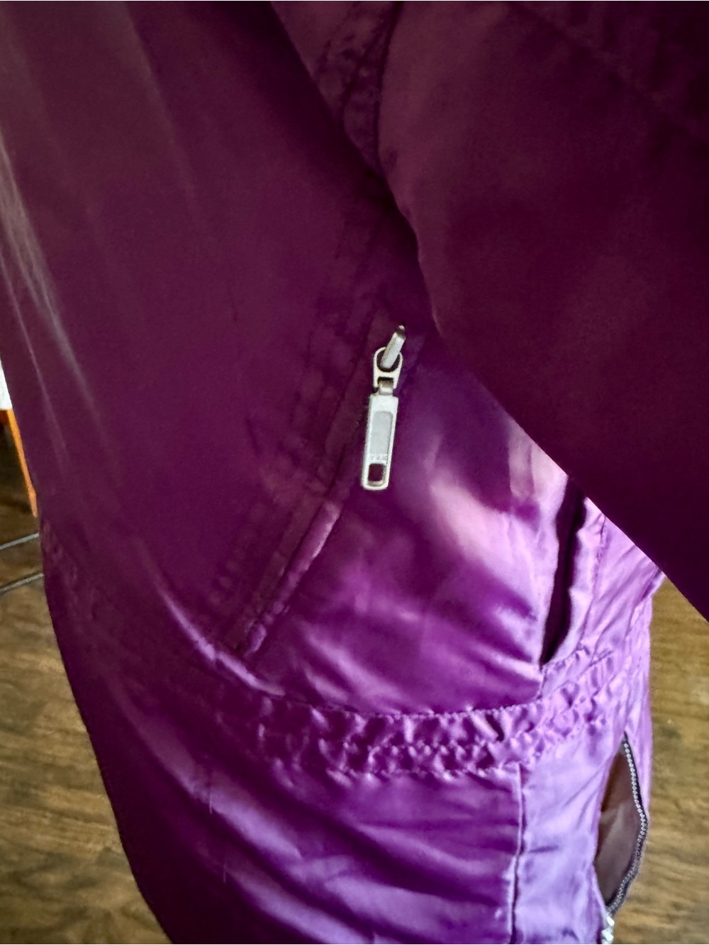 Spyder Colorblock Ski Jacket in Purple with Teal and Red Accents - Picture 13 of 14